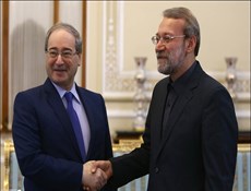 لاريجاني: إيران لن تألو جهدا في دعم الحکومة السورية في محاربة الإرهاب وإعادة الأمن والاستقرار إلی سورية