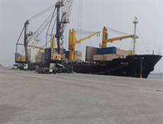 ترانزيت أول شحنة بقولیات من الهند إلى أفغانستان عبر میناء جابهار الإيراني
