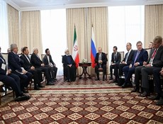 روحاني خلال لقائه بوتين: الوضع في الشرق الأوسط يستلزم تعاوناً أكبر بين روسيا وإيران