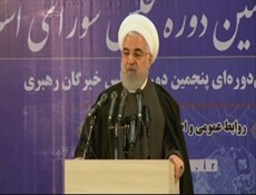 الرئيس روحاني: مشاركة الشعب الايراني في الانتخابات تشكل ملحمة تدخل اليأس في قلوب الاعداء