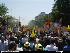 مشاركة أهالي طهران في مسيرات يوم القدس العالمي