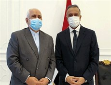 الكاظمي يستقبل ظريف وبحث معه بالعلاقات الثنائية وأوضاع المنطقة