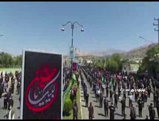 أبناء الشعب الايراني يشاركون في مراسم عاشوراء بمختلف انحاء البلاد وسط تدابير صحية مشددة