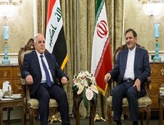 إصدار بيان مشترك للنائب الاول للرئيس الايراني ورئيس الوزراء العراقي