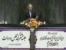 لاريجاني: بعض المسؤولين الاميركيين يطرحون بالمفاوضات مطالب تختلف عن مواقفهم العلنية