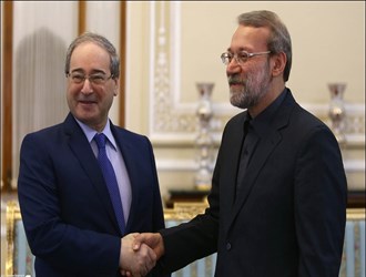 لاريجاني: إيران لن تألو جهدا في دعم الحکومة السورية في محاربة الإرهاب وإعادة الأمن والاستقرار إلی سورية