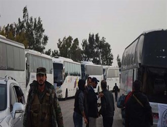 دفعة جديدة من المسلحين تخرج من حي الوعر في حمص: 400 مسلح مع عائلاتهم إلى إدلب