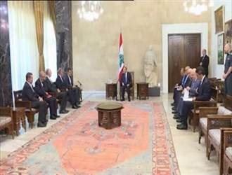 جابري انصاري يسلم الرئيس عون رسالة من روحاني حول موقف ايران من الاتفاق النووي