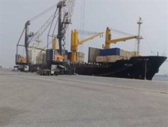 ترانزيت أول شحنة بقولیات من الهند إلى أفغانستان عبر میناء جابهار الإيراني