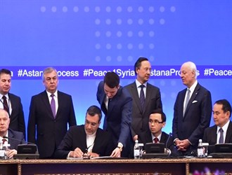 ممثلو ايران وروسيا وتركيا يلتقون دي مستورا في جنيف