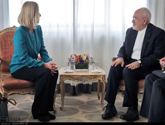 ظريف يلتقي موغريني في نيويورك