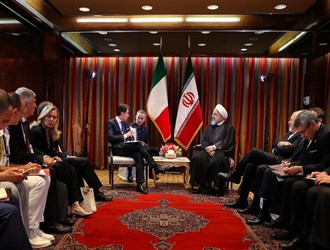 روحاني : طهران ترحب بتعزيز علاقاتها مع روما في كافة المجالات