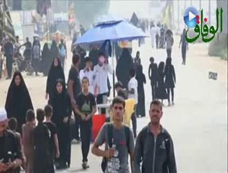 آلاف الزوار ينطلقون سيرا على الاقدام باتجاه كربلاء لاحياء اربعينية الامام الحسين (ع)