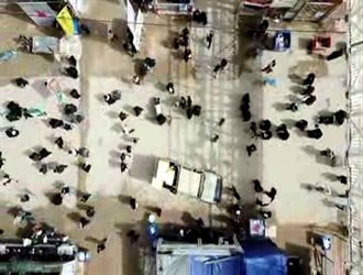 مسيرة الأربعين تبدأ على وقع أقدام الحشود المليونية المعزية ورفع الرايات