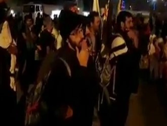 لحظة اللقاء الاولى لزوار الاربعين