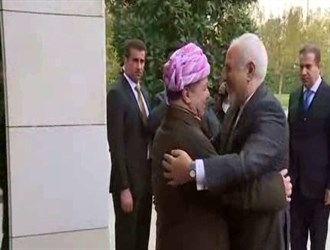 ظريف يلتقي البارزاني