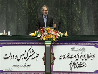 لاريجاني: بعض المسؤولين الاميركيين يطرحون بالمفاوضات مطالب تختلف عن مواقفهم العلنية